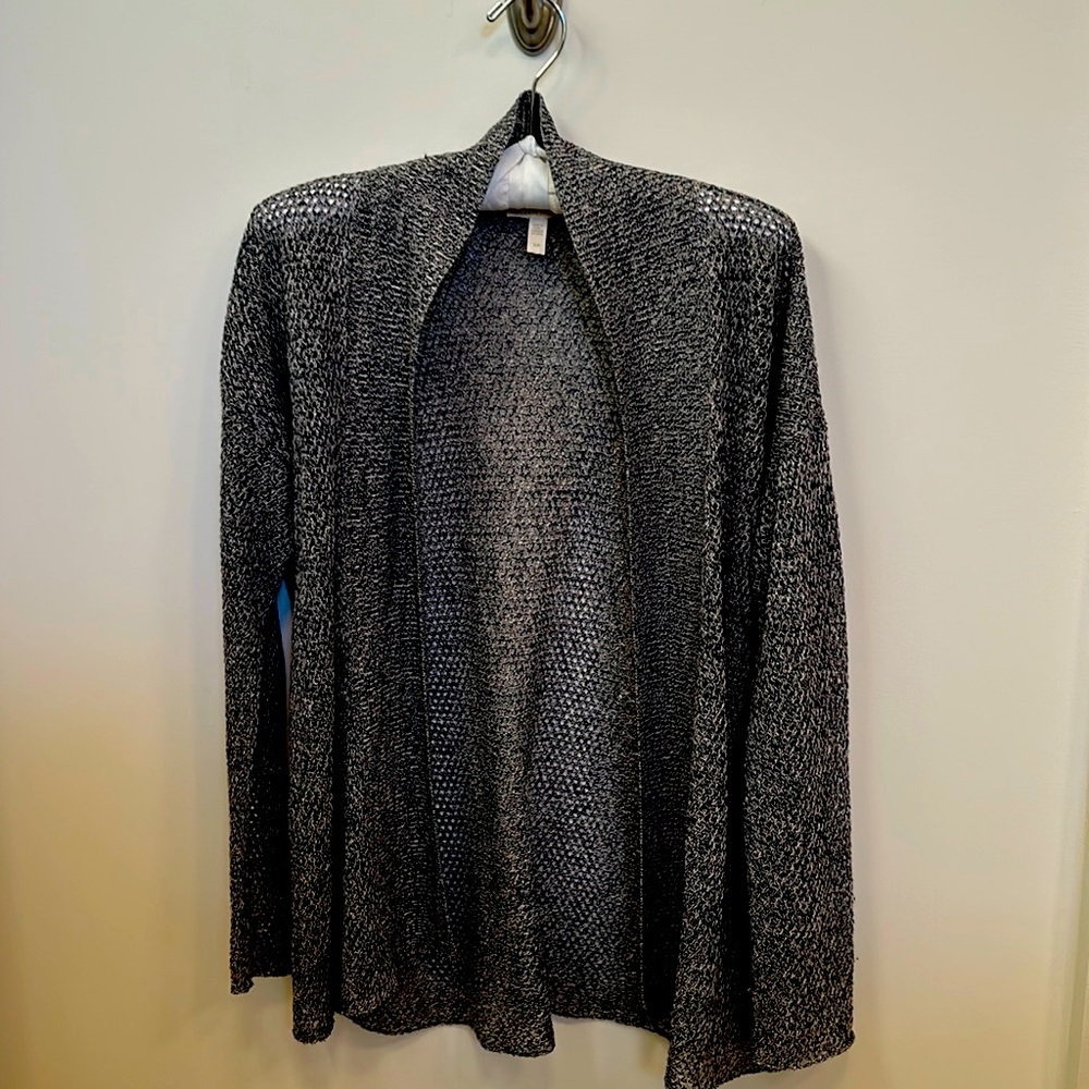 Eileen Fisher Organic Linen Open Cardigan